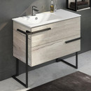 Тумба Comforty Дюссельдорф 90 дуб дымчатый с раковиной 9090EL 00-00004093CF_1