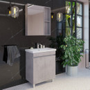 Зеркало шкаф Comforty Осло 70 бетон светлый_1