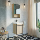 Зеркало шкаф Comforty Вена 45 дуб дымчатый_1