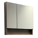 Зеркало шкаф Comforty Никосия 80 дуб темный_1