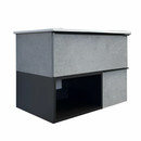 Тумба подвесная Comforty Франкфурт 75 с раковиной 75E бетон светлый _1