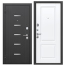 Изображение товара Дверь входная металлическая Ferroni Гарда серебро/велюр белый софт 960мм левая