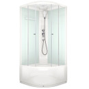 Душевая кабина Domani-spa Delight Slim высокий поддон 100х100см стекло матовое 4мм_1