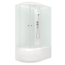 Душевая кабина Domani-Spa Delight Slim 128 L высокий поддон 120х80х218 см матовые стекла