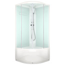 Душевая кабина Domani-spa Delight Slim низкий поддон 100х100см стекло матовое 4мм_1