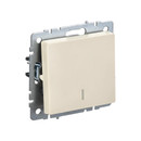 Изображение товара Механизм выключателя одноклавишный с подсветкой Brite бежевый IP20 IEK