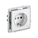 Механизм розетки с заземлением Brite белая IP20 IEK_1