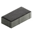 Изображение товара Брусчатка Кирпичик 200x100x60мм частичный прокрас черная