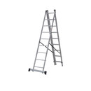 Изображение товара Лестница трехсекционная алюминиевая 3х9 ступеней 5,53м Новая высота