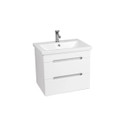 Тумба подвесная Viant Марсель 50 с раковиной COMO 50 белый глянцевый_1