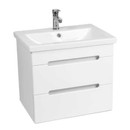 Тумба подвесная Viant Марсель 60 с раковиной Cersanit Como 60 белый_1