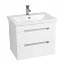 Тумба подвесная Viant Марсель 80 с раковиной Cersanit Como 80 белый_1