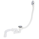 Сифон для ванны Орио регулируемый 1 1/2" х 40 с выпуском клик-клак и гибкой трубой А-25089