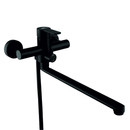 Изображение товара Смеситель для ванной и душа Fashun A52201-7 с длинным изливом и душевым гарнитуром 320 мм, черный