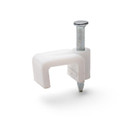 Изображение товара Скоба плоская пластиковая для крепления кабеля 6мм 50шт Fortisflex