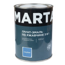Грунт-эмаль по ржавчине 3в1 Марта голубая глянцевая 0,9кг