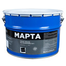 Грунт-эмаль по ржавчине 3в1 Марта черная глянцевая 10кг_1