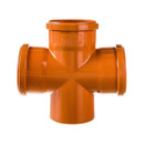 Изображение товара Крестовина канализационная наружная 110х110х110мм 87° RTP