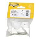 Изображение товара Уголки мебельные пластиковые белые с шурупом (6 шт) Element