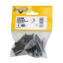 Изображение товара Уголки мебельные пластиковые темно - коричневые с шурупом (6 шт) Element