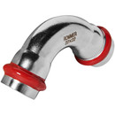 Изображение товара Пресс угольник соединительный из нержавеющей стали двухраструбный 90° 22x22 мм Rommer