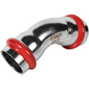 Пресс угольник соединительный из нержавеющей стали двухраструбный 45° 22x22 мм Rommer_1