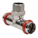 Пресс тройник переходной из нержавеющей стали НР 22х3/4" Rommer_1