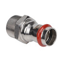 Пресс муфта переходная из нержавеющей стали НР 22х1" Rommer_1