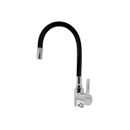 Изображение товара Смеситель для кухни с гибким изливом stMIRA черный/хром 5098-2