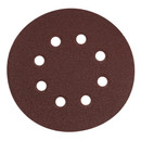 Изображение товара Круг шлифовальный 125мм P80 8 отверстий Йоко 5шт