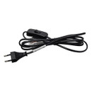 Изображение товара Шнут сетевой с выключателем черный  2 м