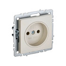 Механизм розетки без заземления Brite бежевая IP20 IEK