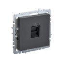 Механизм розетки компьютерная RJ45 5E Brite графит IP20 IEK