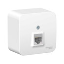 Розетка компьютерная RJ45 5E Blanca белая IP20 Systeme Electric