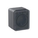 Розетка одноместная накладная с заземлением со шторками и крышкой AtlasDesign антрацит IP54 Systeme Electric_1