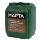 Изображение товара Антисептик универсальный для внутренних и наружных работ Марта бесцветный 5кг