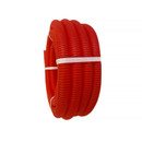 Изображение товара Трубка цветная гофрированная D24 (на 16-ю трубу) красная, бухта 10 м