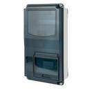 Щит учетно-распределительный навесной ЩУРн-П IP66 пластиковый белый, трехфазный счетчик, 12 модулей IEK Krepta_1