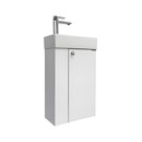 Тумба подвесная Comforty Асти-40 с раковиной Comforty 9140 белый_1