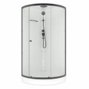 Душевая кабина Domani-spa Simple низкий поддон 90х90см стекло прозрачное 4мм_1