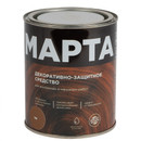 Декоративно-защитное средство для дерева с маслом и воском Марта тик полуглянцевое 0,75л_1