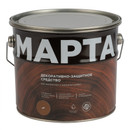 Декоративно-защитное средство для дерева с маслом и воском Марта тик полуглянцевое 2,7л_1