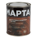 Декоративно-защитное средство для дерева с маслом и воском Марта палисандр полуглянцевое 0,75л_1