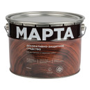Декоративно-защитное средство для дерева с маслом и воском Марта палисандр полуглянцевое 9л_1