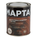 Декоративно-защитное средство для дерева с маслом и воском Марта ель натуральная полуглянцевое 0,75л_1