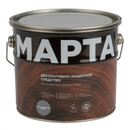 Декоративно-защитное средство для дерева с маслом и воском Марта скандинавский серый полуглянцевое 2,7л_1