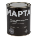 Декоративно-защитное средство для дерева Марта скандинавский серый полуматовое 0,75л_1