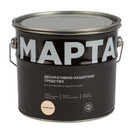Декоративно-защитное средство для дерева Марта бесцветное полуматовое 2,7л_1