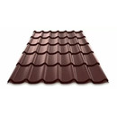 Металлочерепица Ламонтерра Монтеррей 0,99х1,19 м Norman MP-8017-0,5 мм коричневый шоколад_1