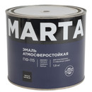 Эмаль ПФ-115 Марта черная матовая 1,9кг
